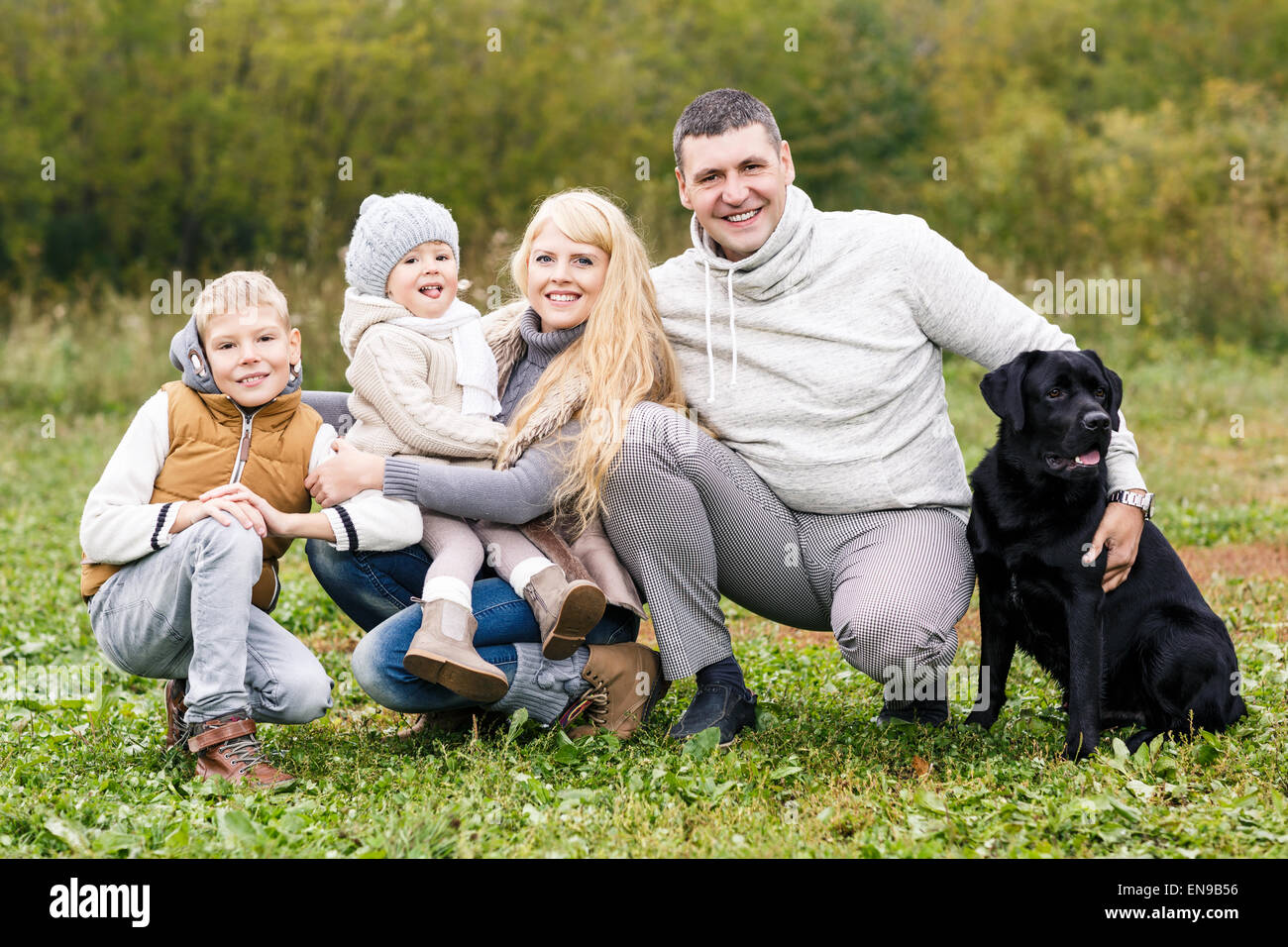 Happy family Stock Photo