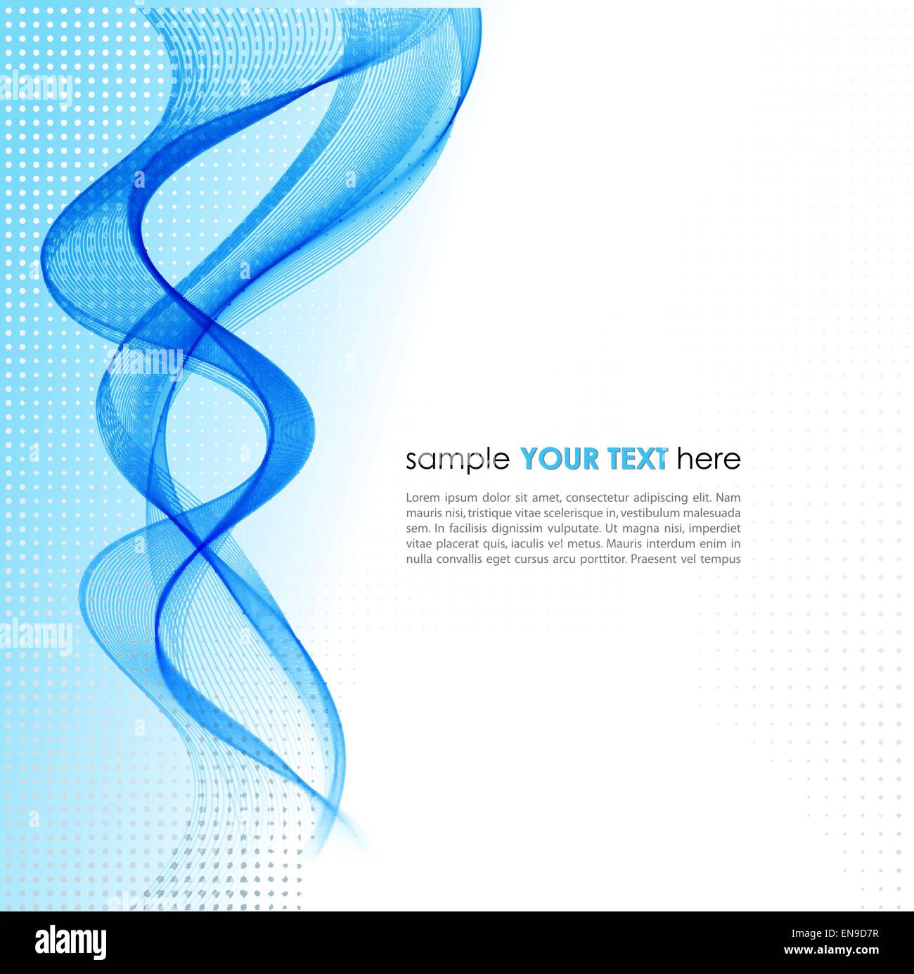 Vector Abstract background with blue smoke wave Stock Vector Image ...