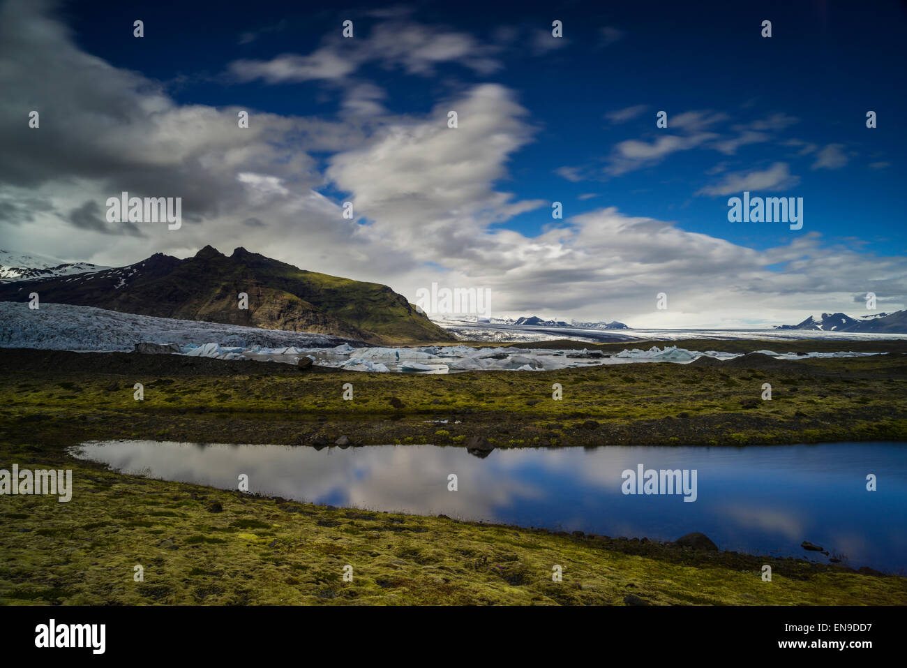 Fjallsarlon Glacial Lagoon, Eastern Iceland Stock Photo