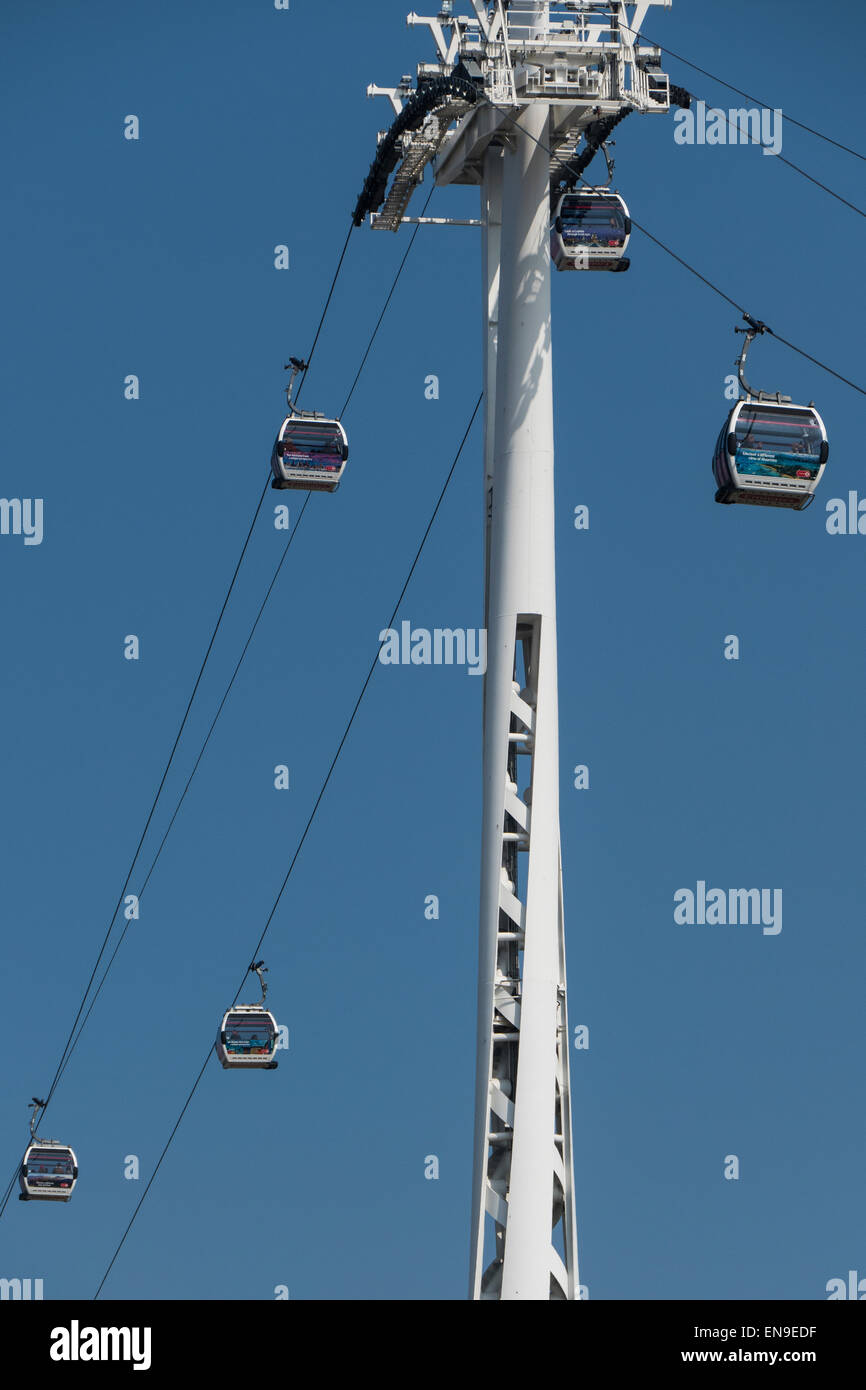 England, London, Emirates cable car Stock Photo Alamy