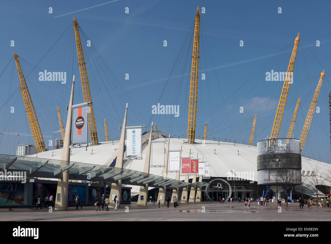 England, London, Greenwich, O2 arena Stock Photo