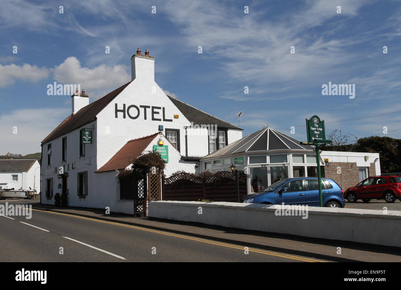 The Upper Largo Hotel Fife Scotland April 2015 Stock Photo Alamy