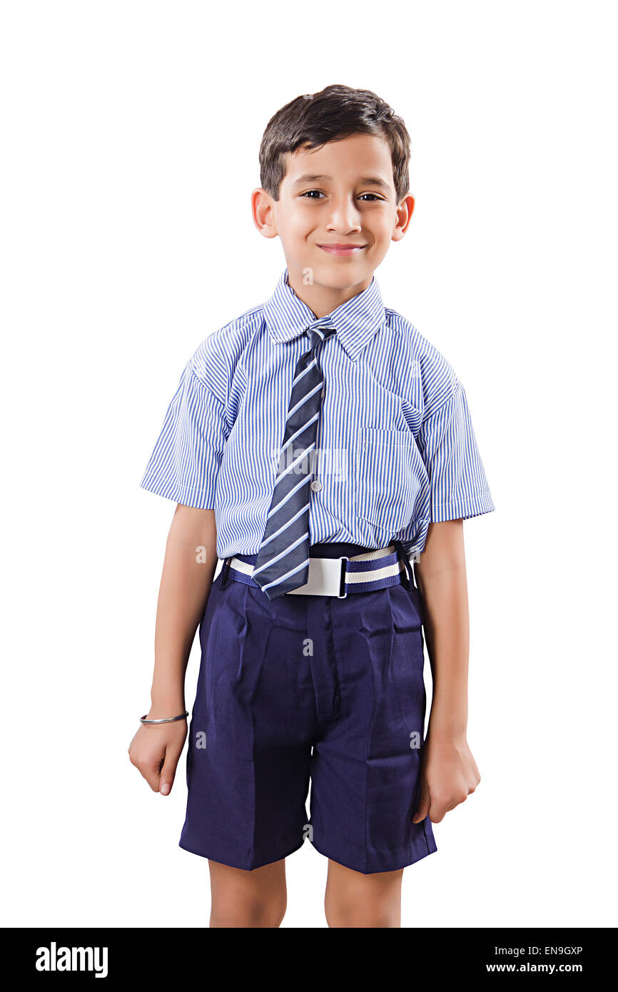 1 indian kids boy School Student Stock Photo