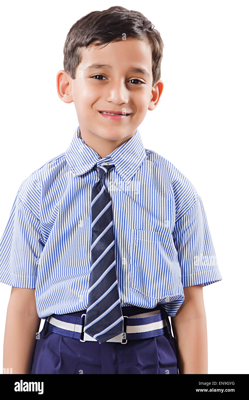 1 indian kids boy School Student Stock Photo