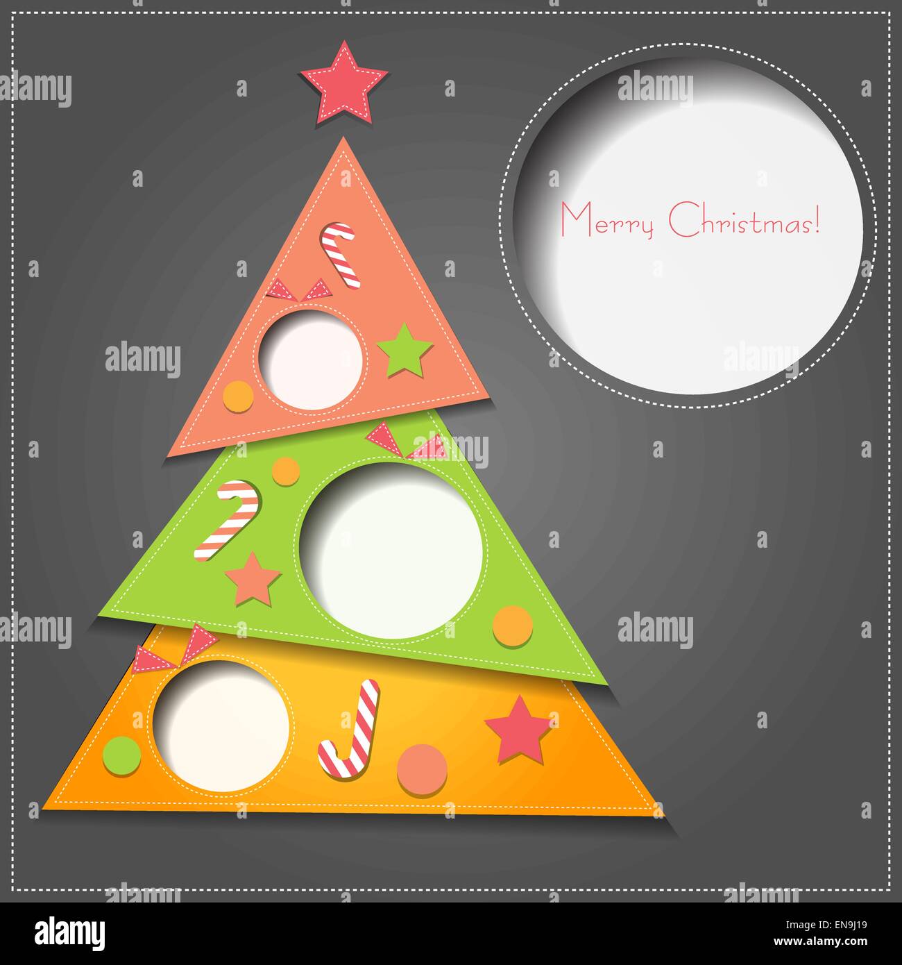 Vector illustration Christmas tree Stock Vector Image & Art - Alamy