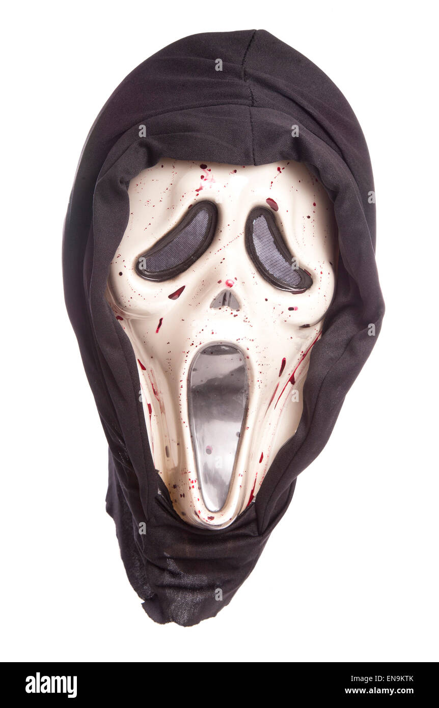 Vintage Ghost Face Scream Mask Halloween Prop VIDEO Wall Door Decor Light  Up Screams