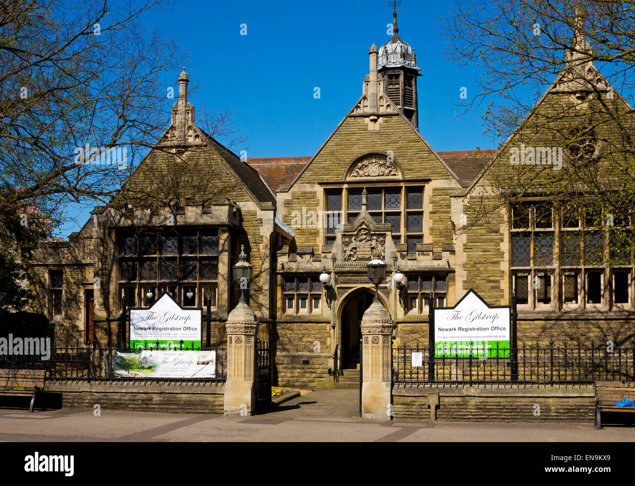 Newark on Trent Registration Office The Gilstrap Centre a Gothic style Victorian building wedding venue Nottinghamshire England Stock Photo