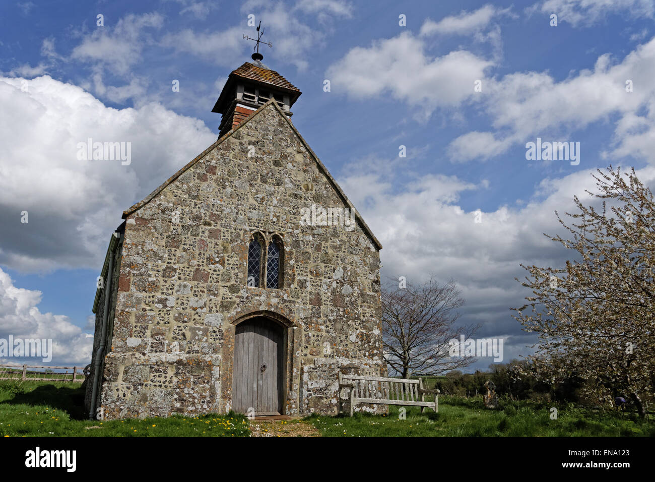 St. Martins Church Fifield Bavant in Wiltshire Stock Photo