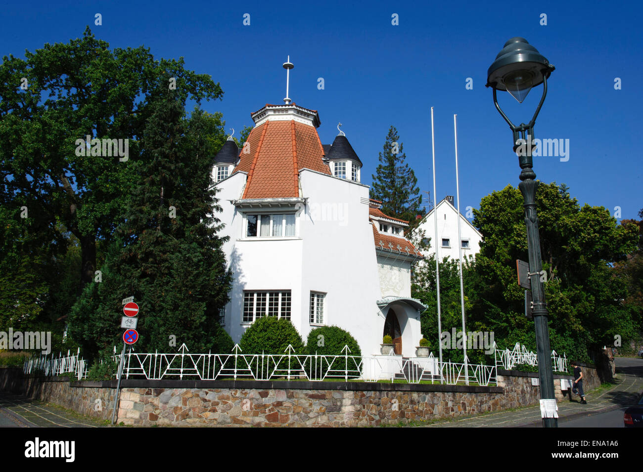 Deiters house, Centre of Art Noveau on Mathildenhoehe, Darmstadt, Germany Stock Photo Alamy