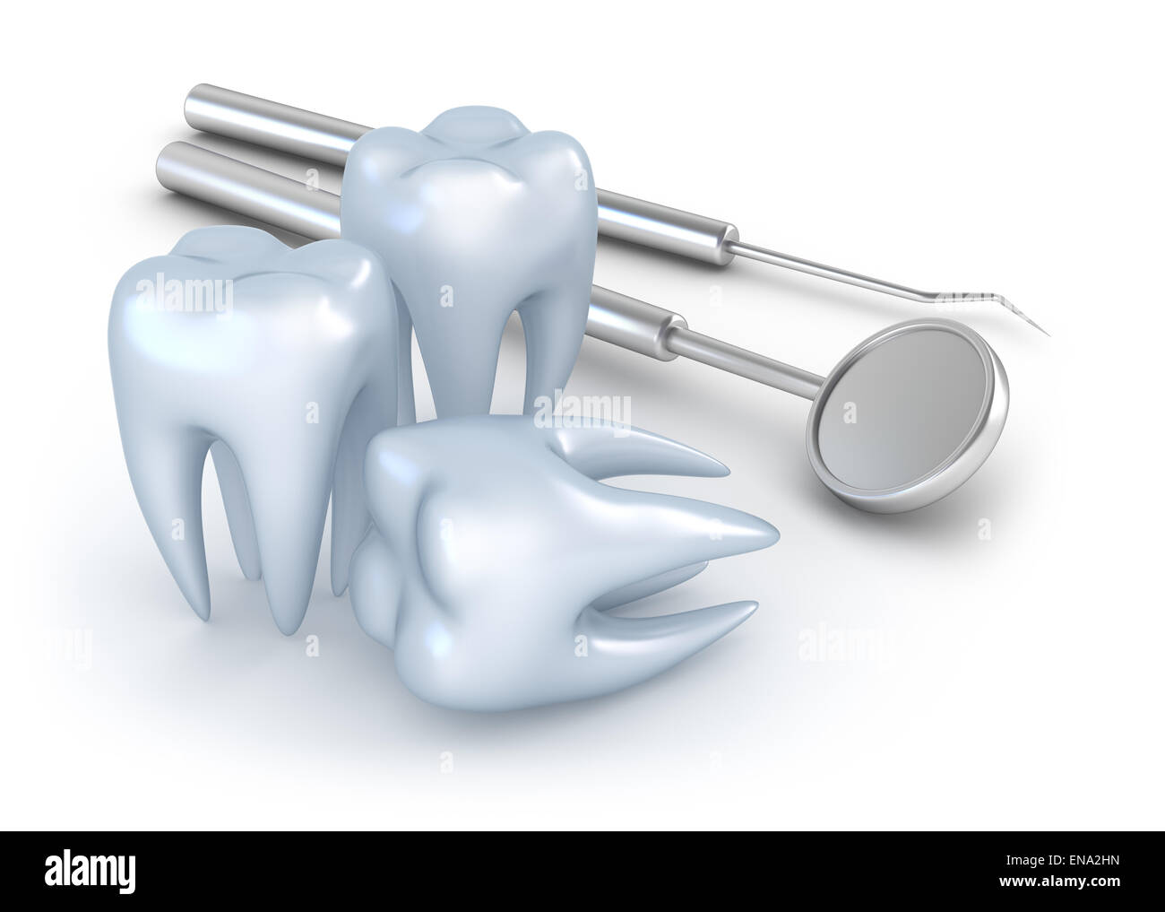 Teeth and dental instruments Stock Photo Alamy