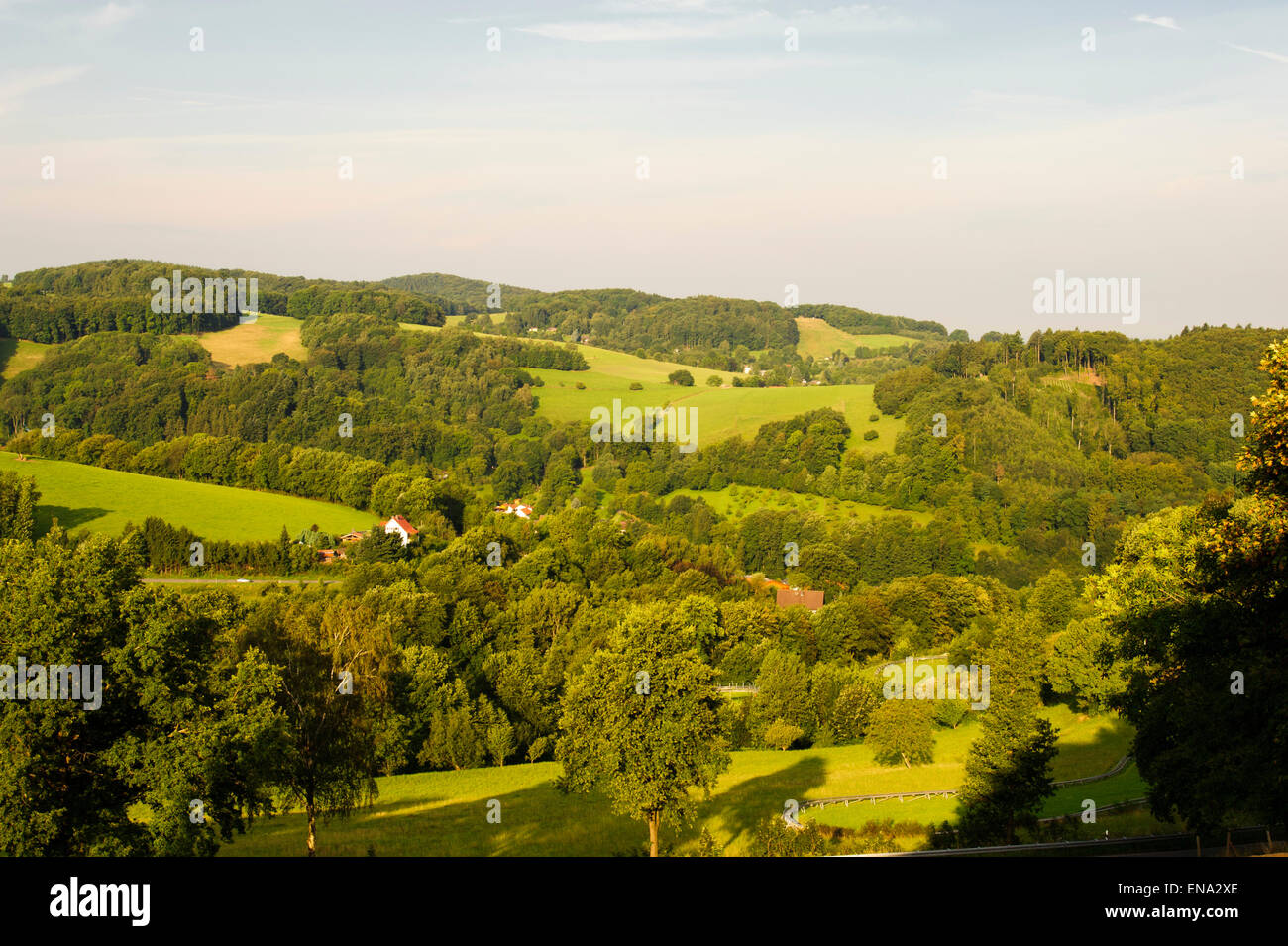 Landschaft bei Wald-Michelbach, Odenwald, Hessen, Deutschland | Landscape in Wald-Michelbach, Odenwald, Hesse, Germany Stock Photo