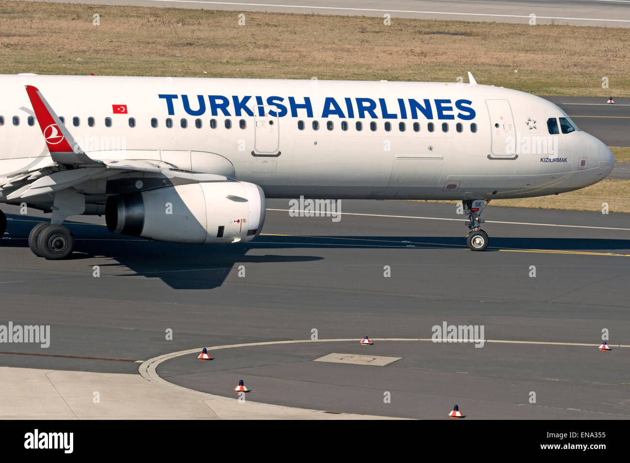 Turkish Airlines Airbus A320 Dusseldorf Germany Stock Photo