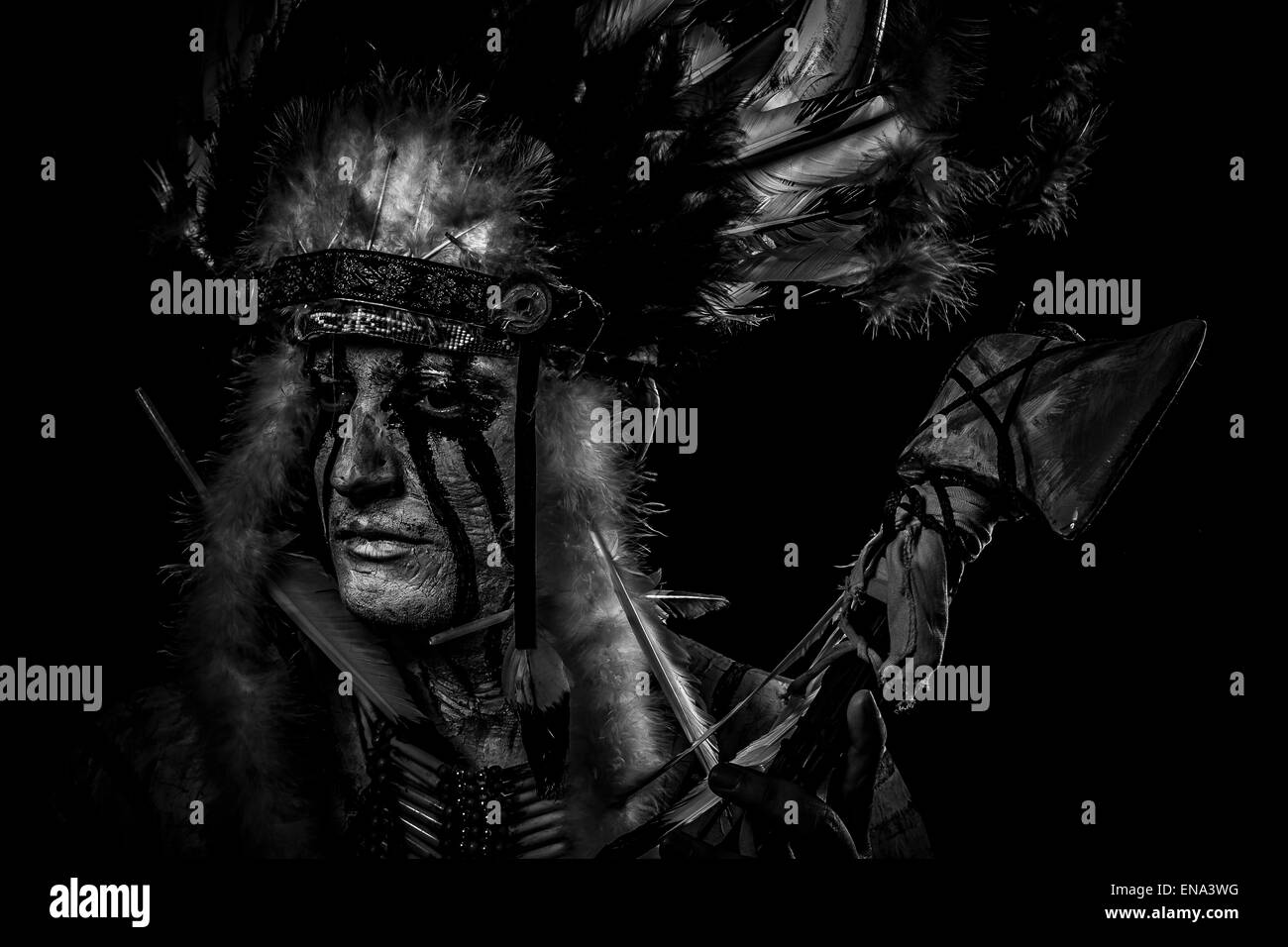 Native regalia traditional dress clothing Black and White Stock Photos ...