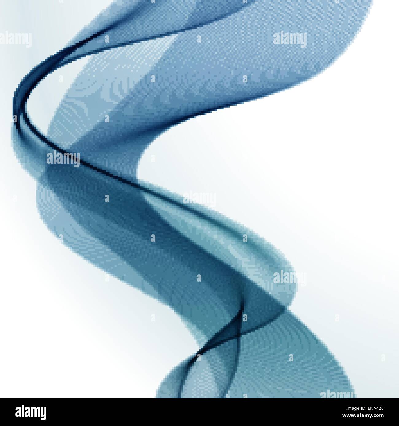 Vector illustration Abstract colorful background with blue smoke wave ...