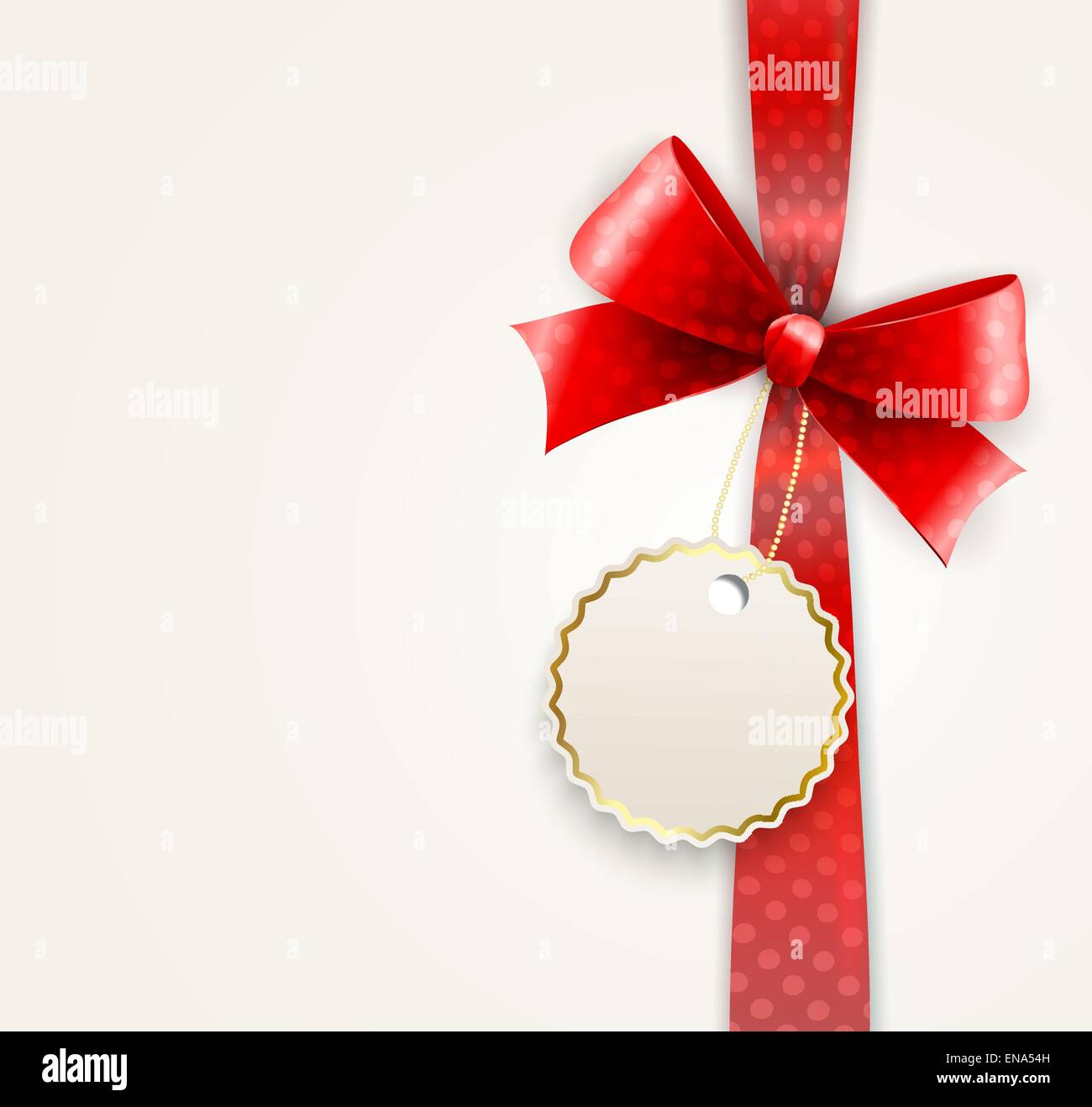 Vector illustration isolated red polka dots bow Stock Vector Image ...