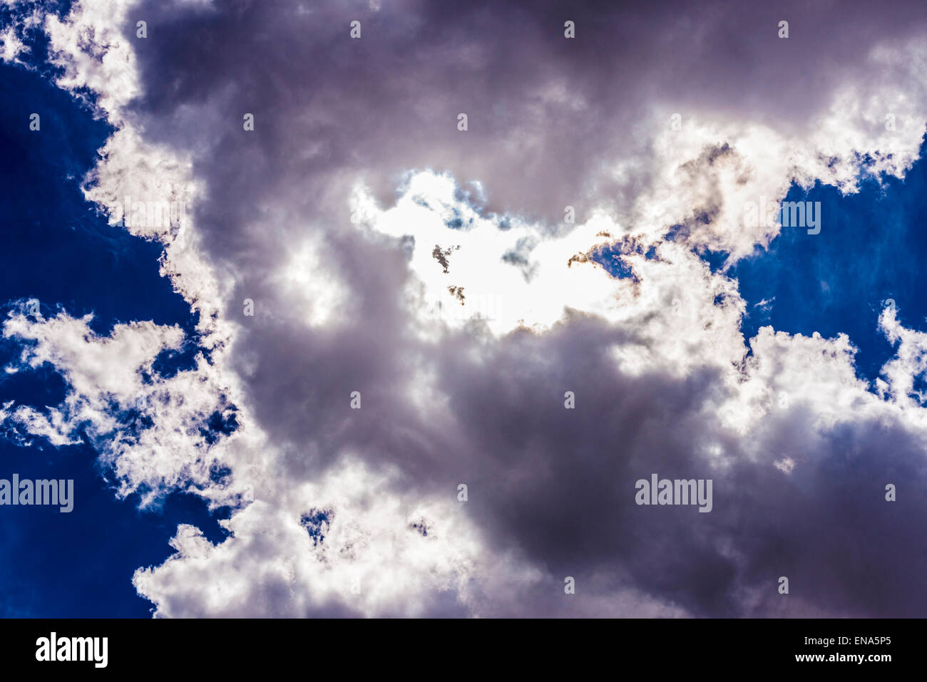 Dramatic blue sky with clouds. Natural background Stock Photo - Alamy