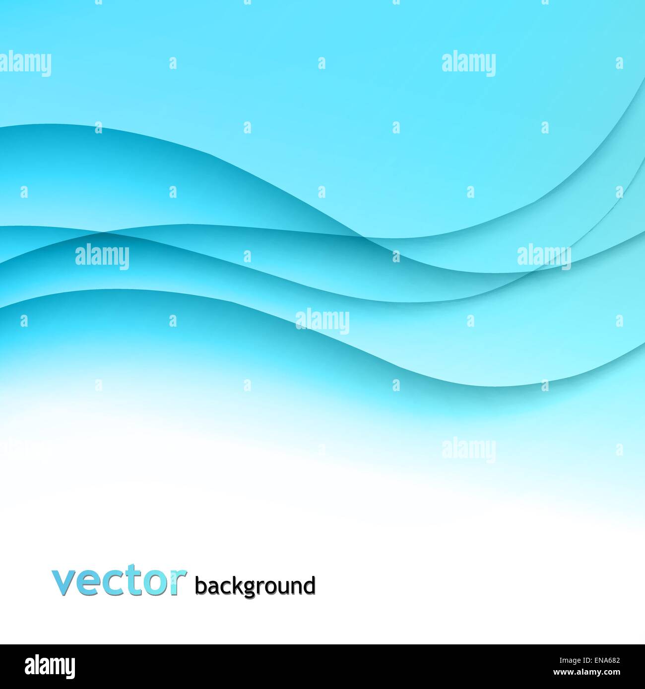 Vector illustration Abstract colorful background with blue wave Stock ...