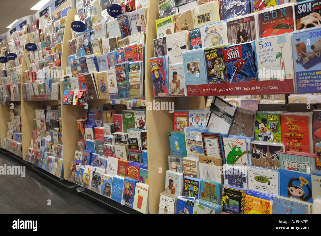 Shop Of Greetings Cards On Display In The Mall At Cribbs Causeway Bristol England Uk Gb Stock Photo Alamy