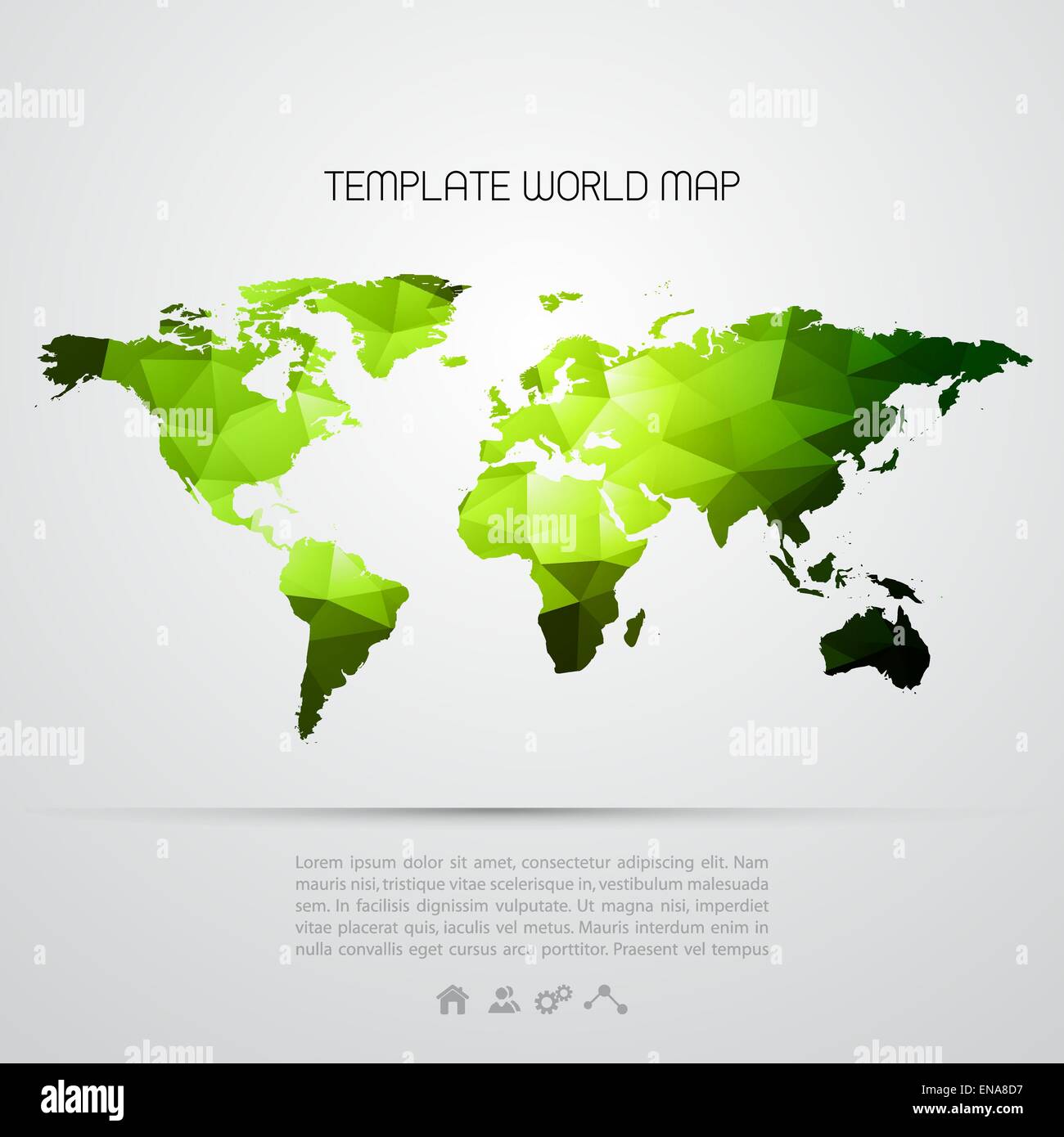 Abstract background with vector world map. EPS 10 Stock Vector Image ...