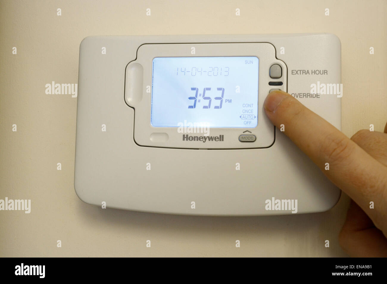 Central Heating Controller Stock Photo Alamy