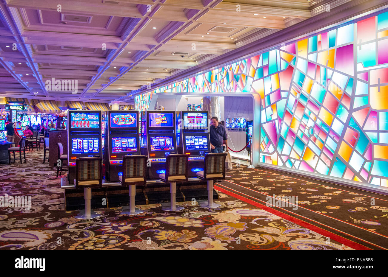 The interior of Bellagio hotel and casino in Las Vegas Stock Photo - Alamy