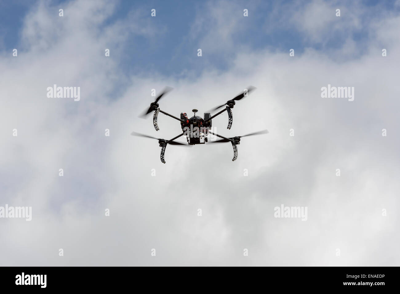 Long endurance drone prototype for surveillance and rescue (Aerogenix) Stock Photo