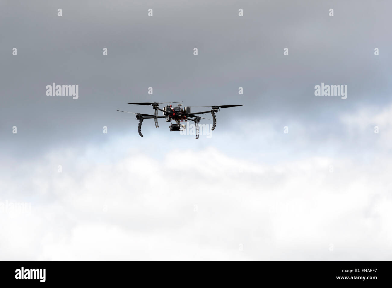 Long endurance drone prototype for surveillance and rescue (Aerogenix) Stock Photo