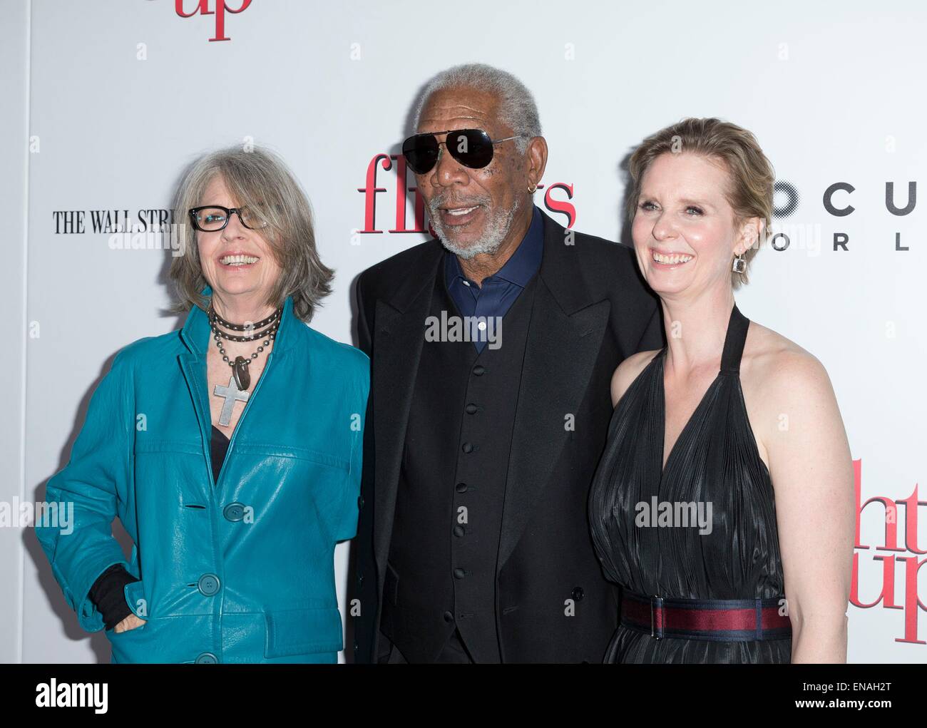 New York, NY, USA. 30th Apr, 2015. Diane Keaton, Morgan Freeman, Cynthia Nixon at arrivals for 5 FLIGHTS UP Premiere, Brooklyn Academy of Music (BAM) Rose Cinema, New York, NY April 30, 2015. Credit:  Lev Radin/Everett Collection/Alamy Live News Stock Photo