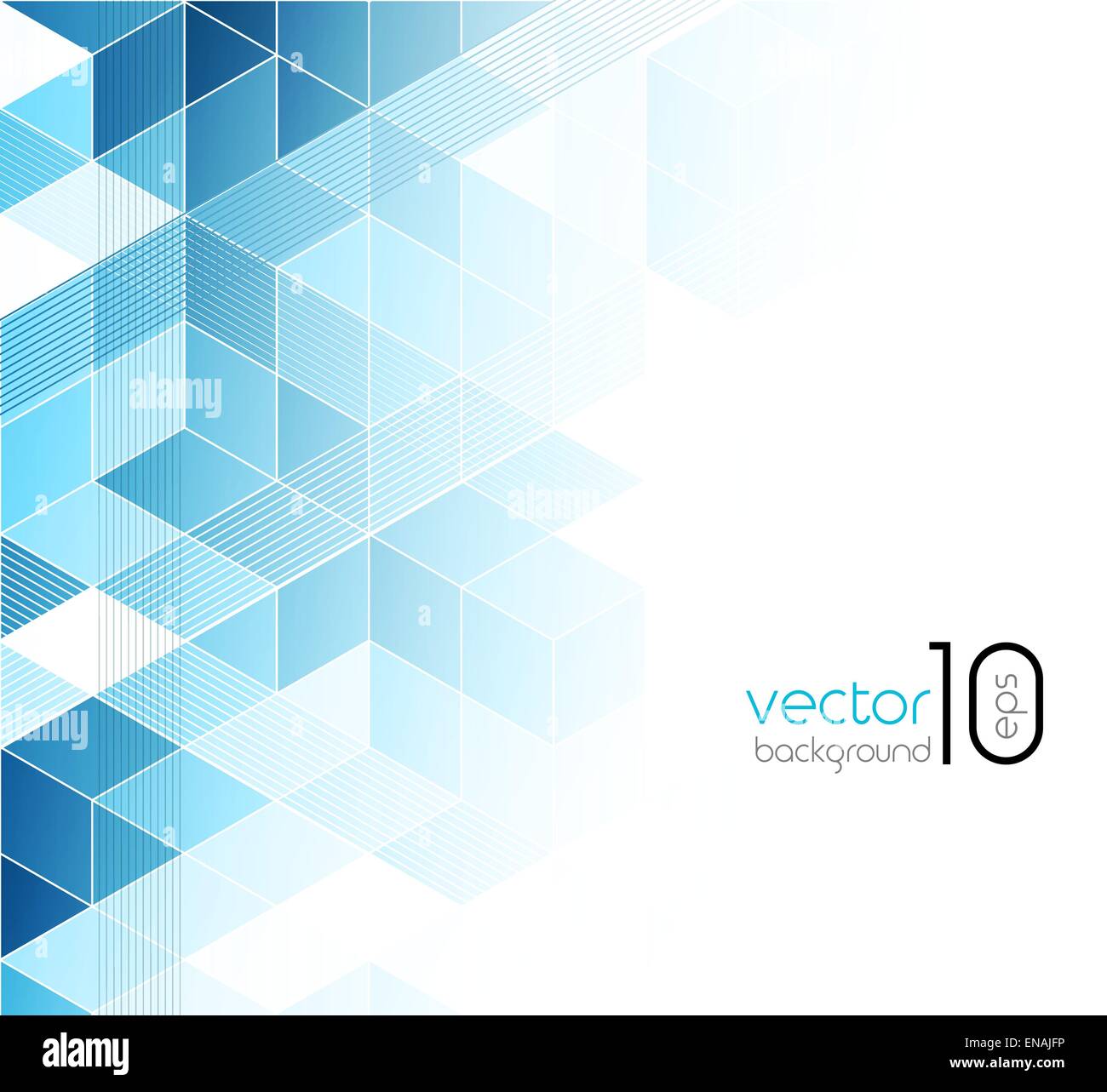 Abstract blue cubes vector background. EPS 10 Stock Vector Image & Art ...
