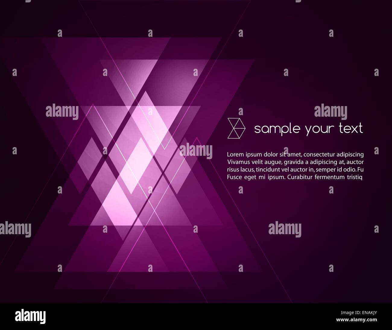 Elegant Geometric Purple Background - Vector Illustration For Business ...