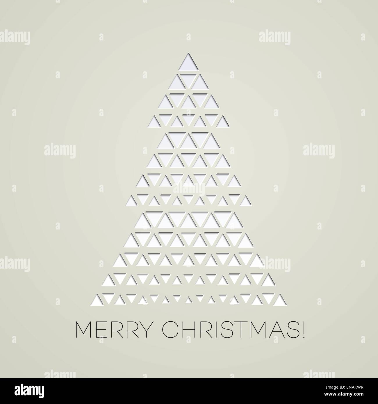 Vector illustration Merry Christmas card tree decoration. EPS10 Stock ...