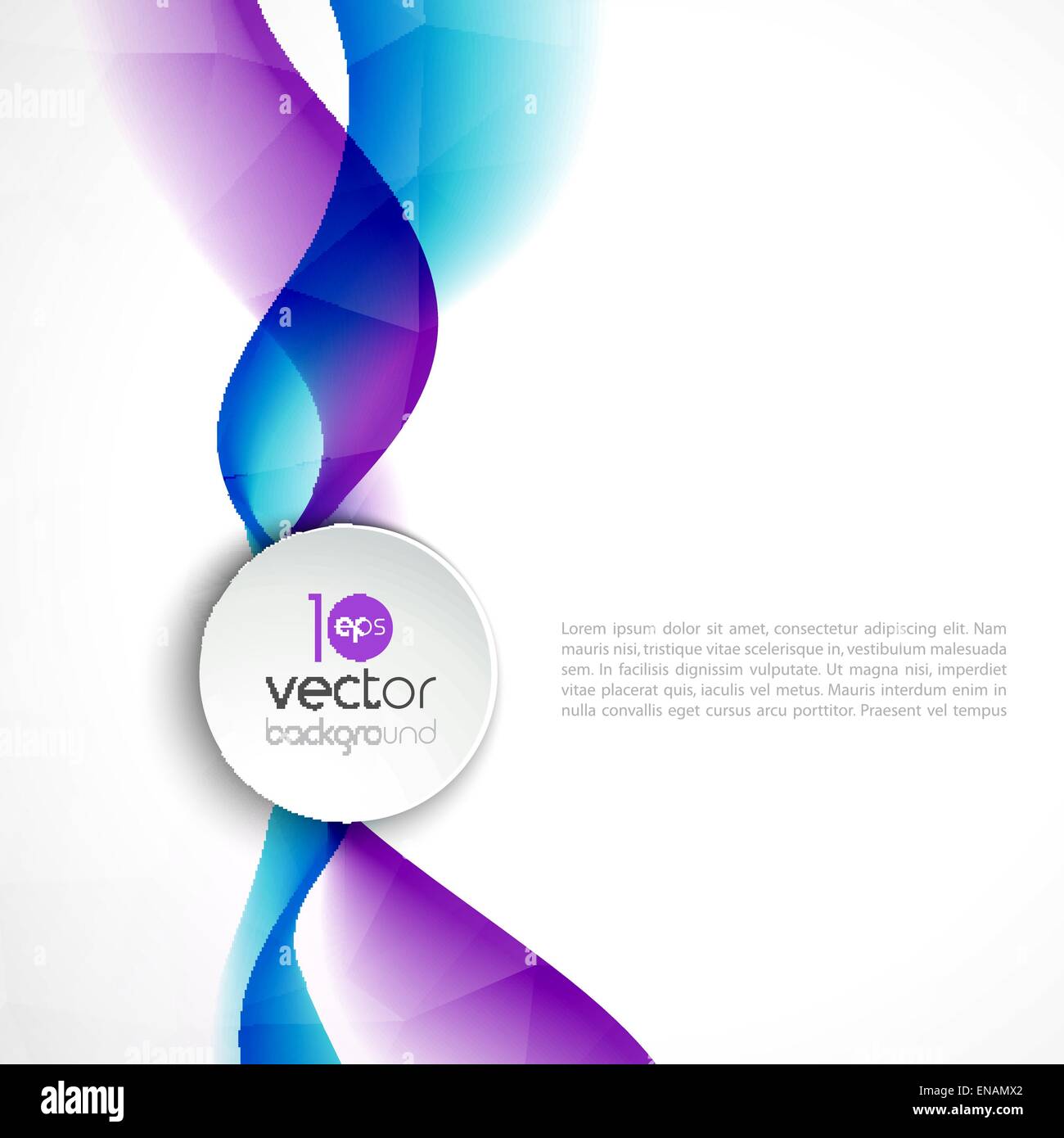 Vector illustration Abstract colorful transparent wave. EPS 10 Stock ...