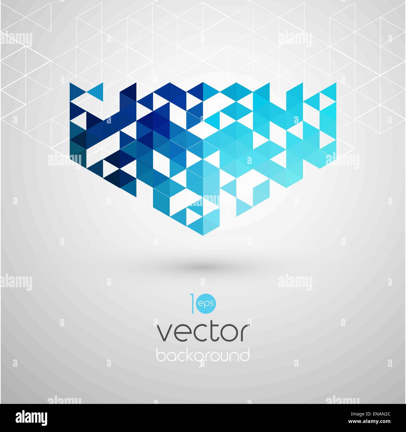 Abstract technology background with color triangle. Vector illustration ...