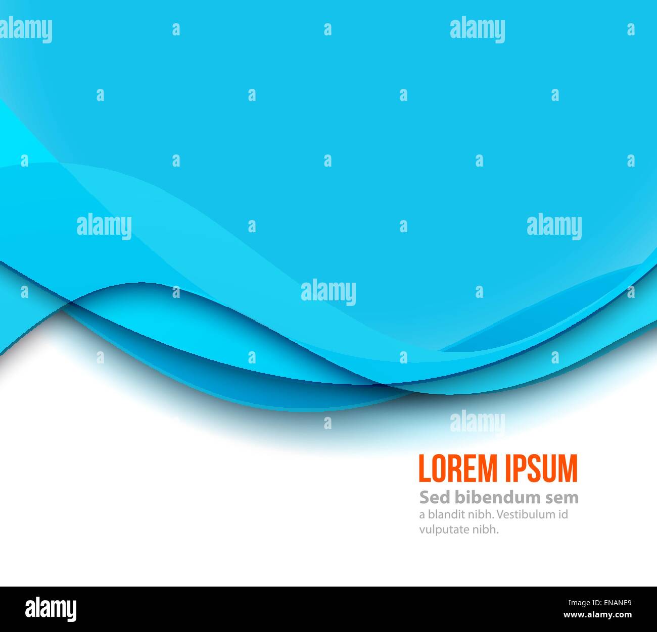 Vector Abstract Blue paper curved lines background. Template brochure ...
