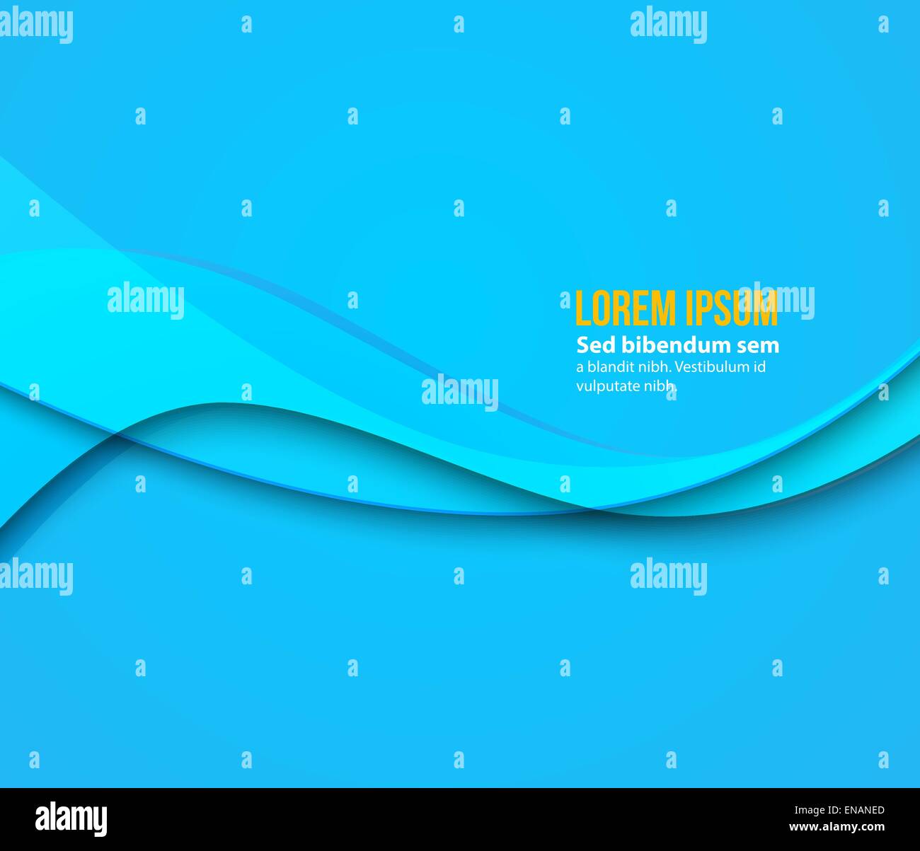 Vector Abstract Blue paper curved lines background. Template brochure ...