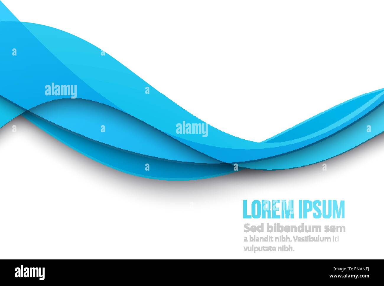 Vector Abstract Blue paper curved lines background. Template brochure ...