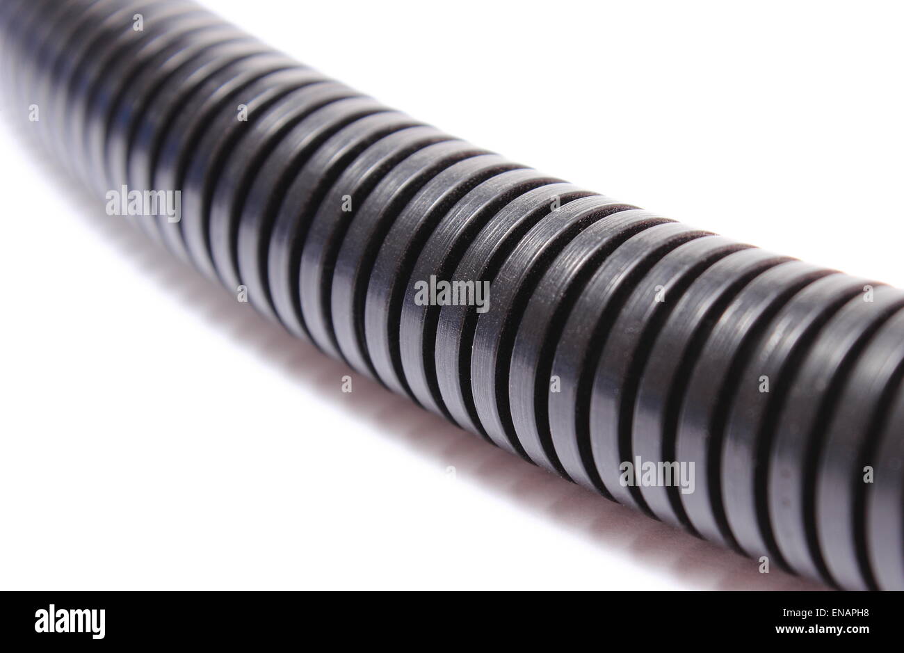 Corrugated plastic pipe for electrical cable, component for use in