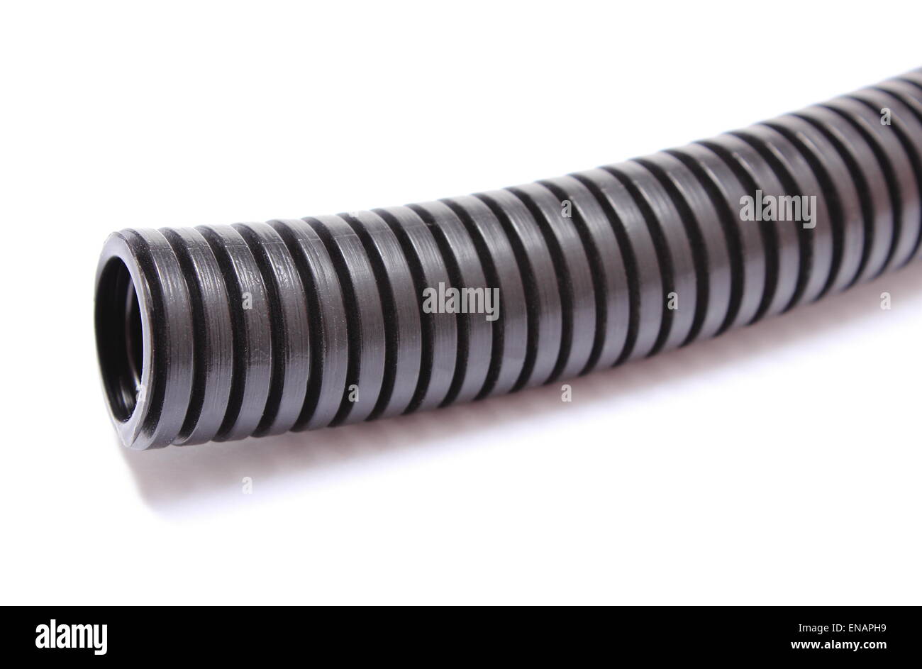 Corrugated plastic pipe for electrical cable, component for use in