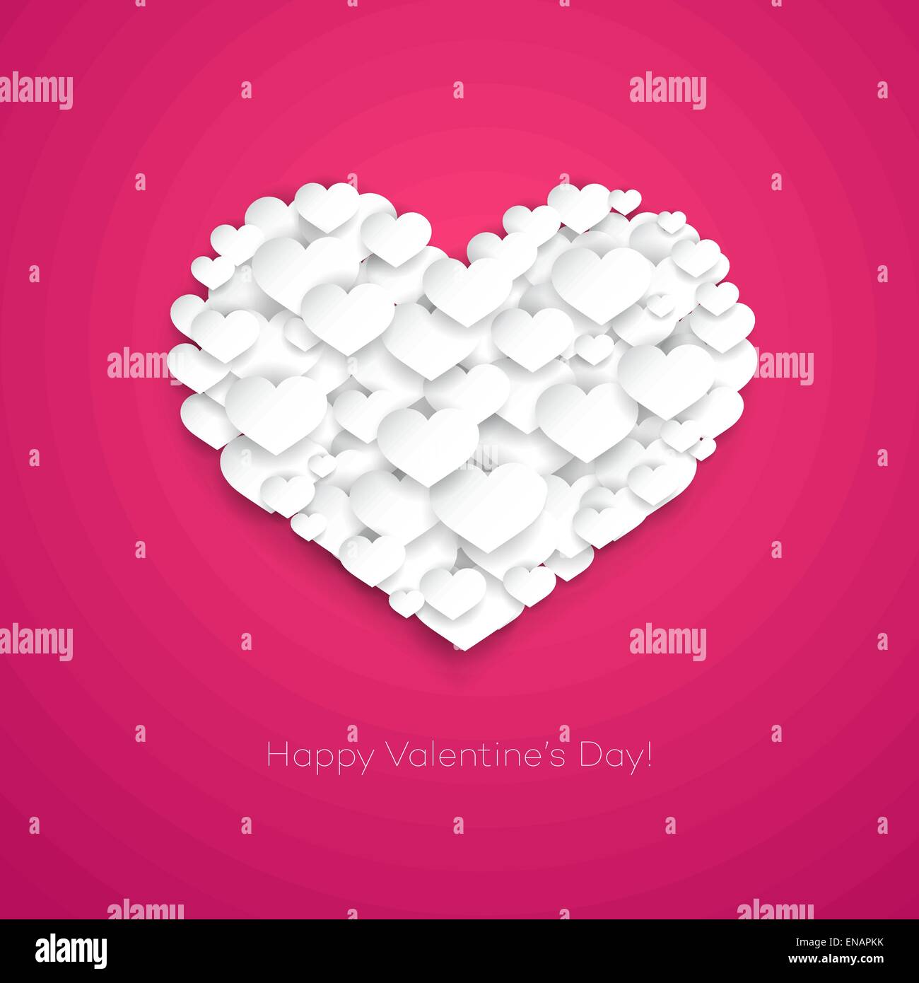 Vector Valentines Card with heart shape. Love background Stock Vector ...