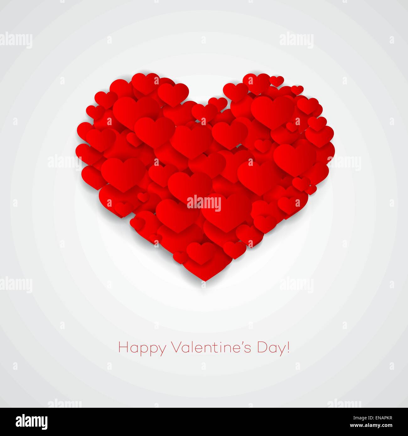 Vector Valentines Card with heart shape. Love background Stock Vector ...