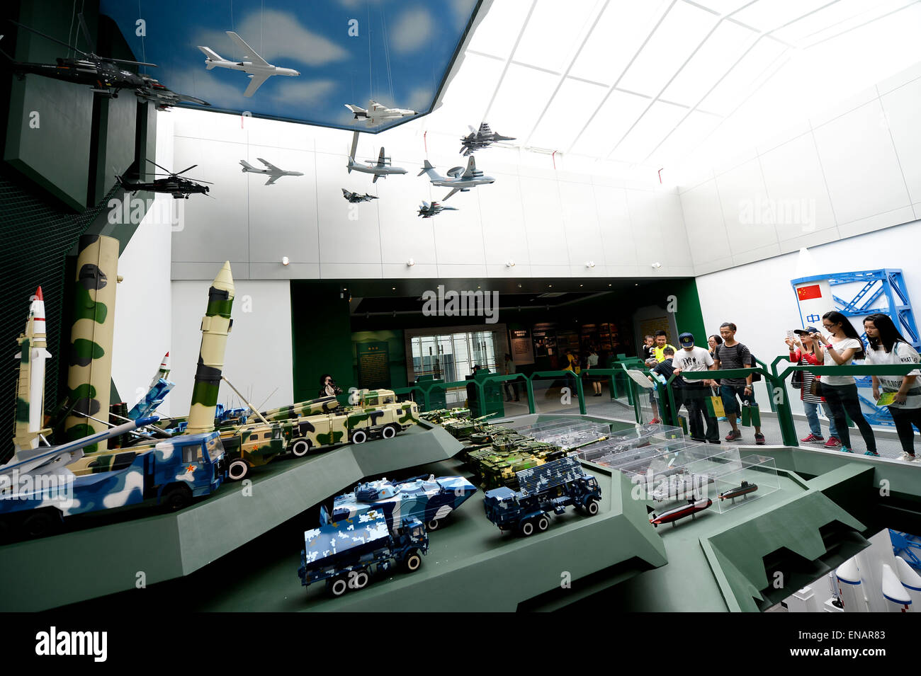 Macao, China. 1st May, 2015. People visit a gallery during the open