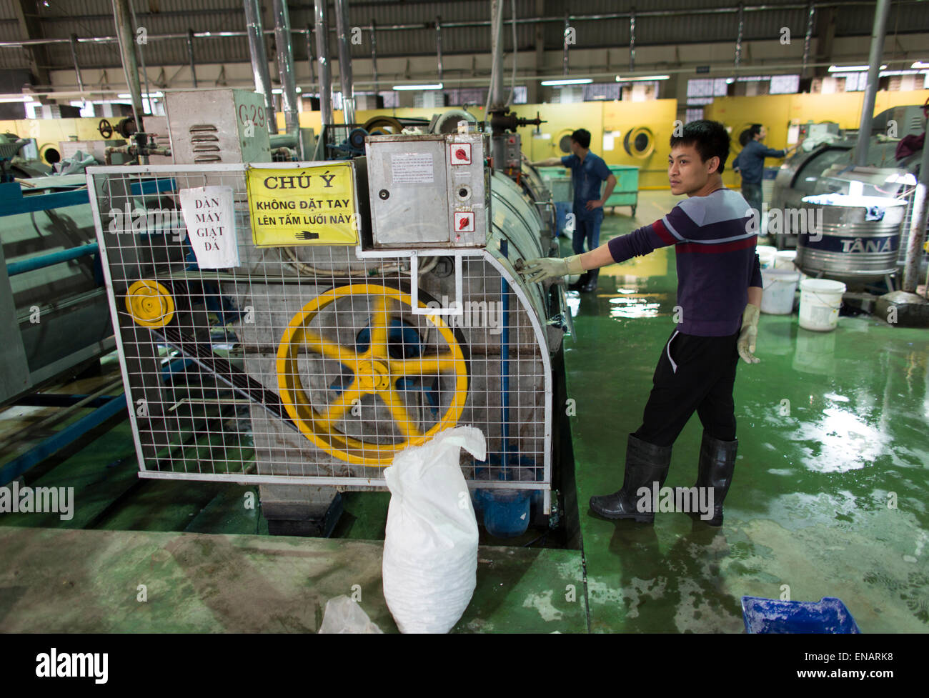 working conditions in a clothing factory in Vietnam Stock Photo Alamy