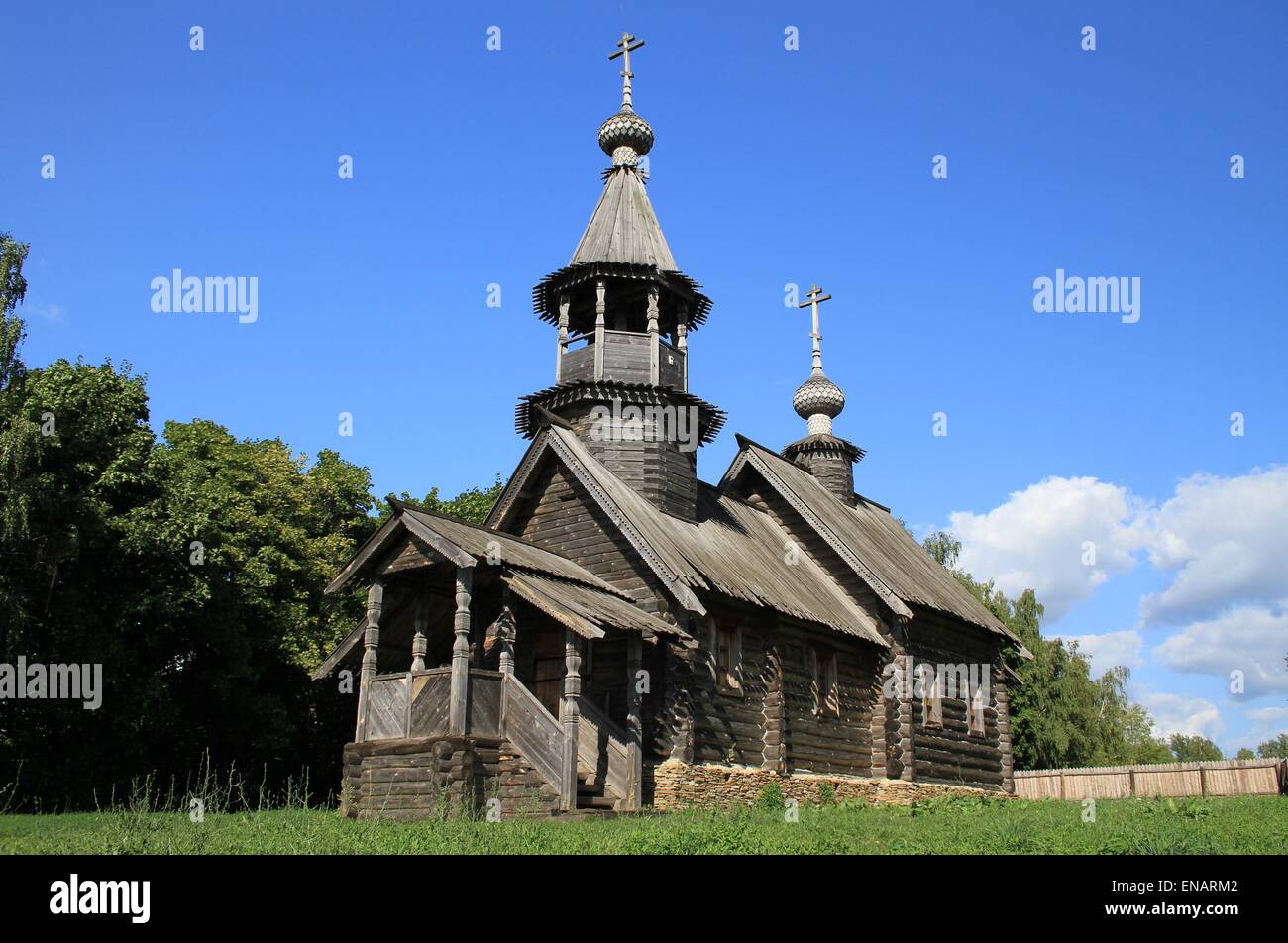 Chapel of the Archangel Michael. Museum Pushkin 'Boldino'. Russia, Nizhny Novgorod region, Boldino Stock Photo