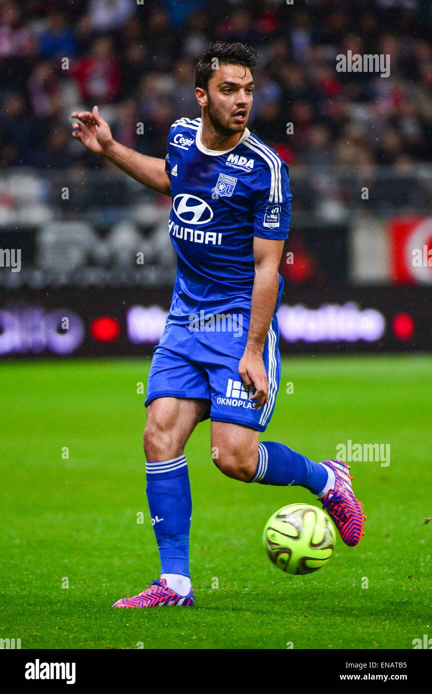 Clement GRENIER - 26.04.2015 - Reims/Lyon - 34eme journee de Ligue 1.Photo : David Winter/Icon Sport Stock Photo