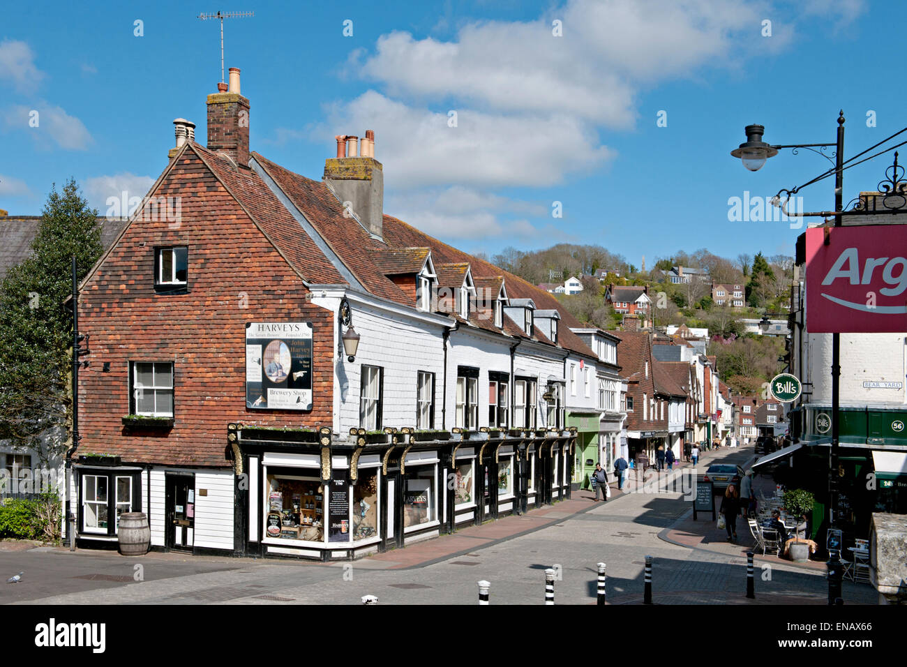 Cliffe High Street, Lewes, UK Stock Photo Alamy