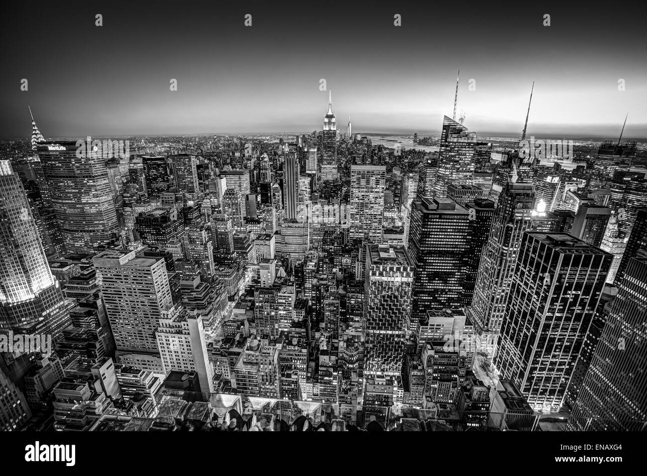 New York City Manhattan downtown skyline. Stock Photo