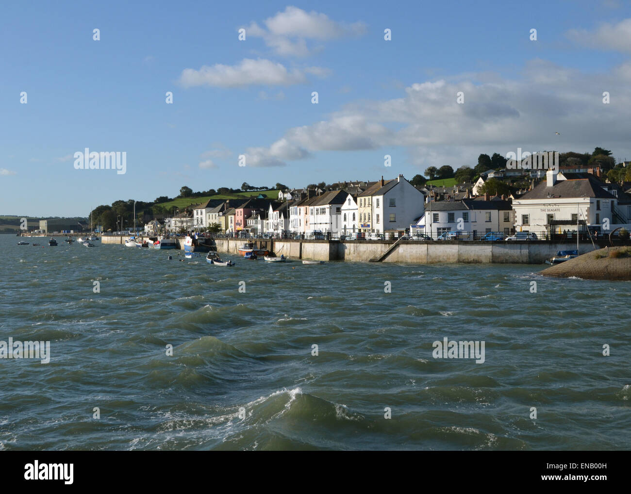 Appledore Quay from Lundy Island supply vessel MS Oldenburg Stock Photo ...