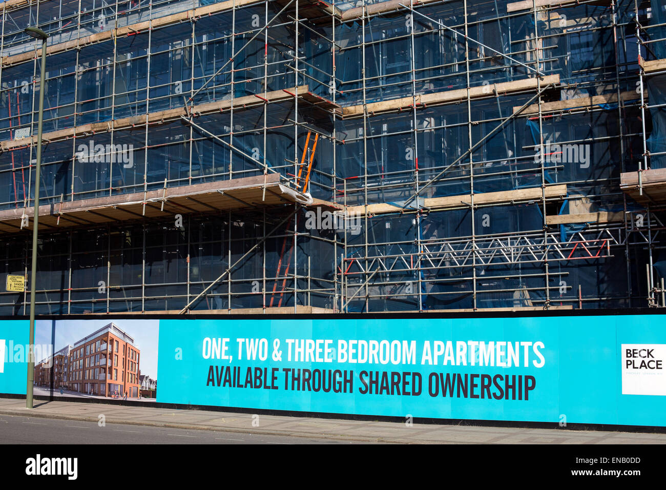 Shared Ownership affordable homes building flats Stock Photo