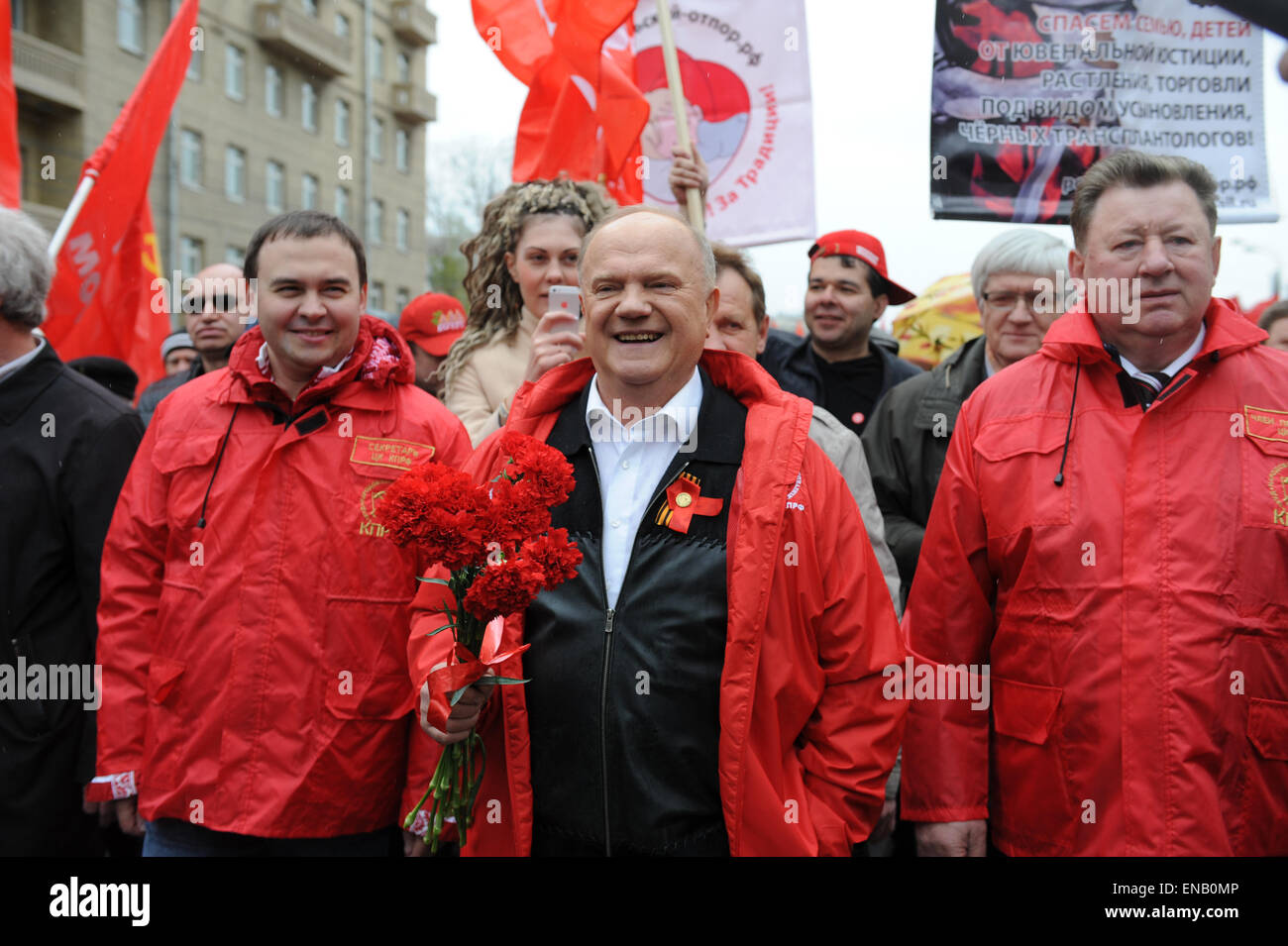 Moscow, Russia. 1st May, 2015. Russian Communist Party leader Gennady ...