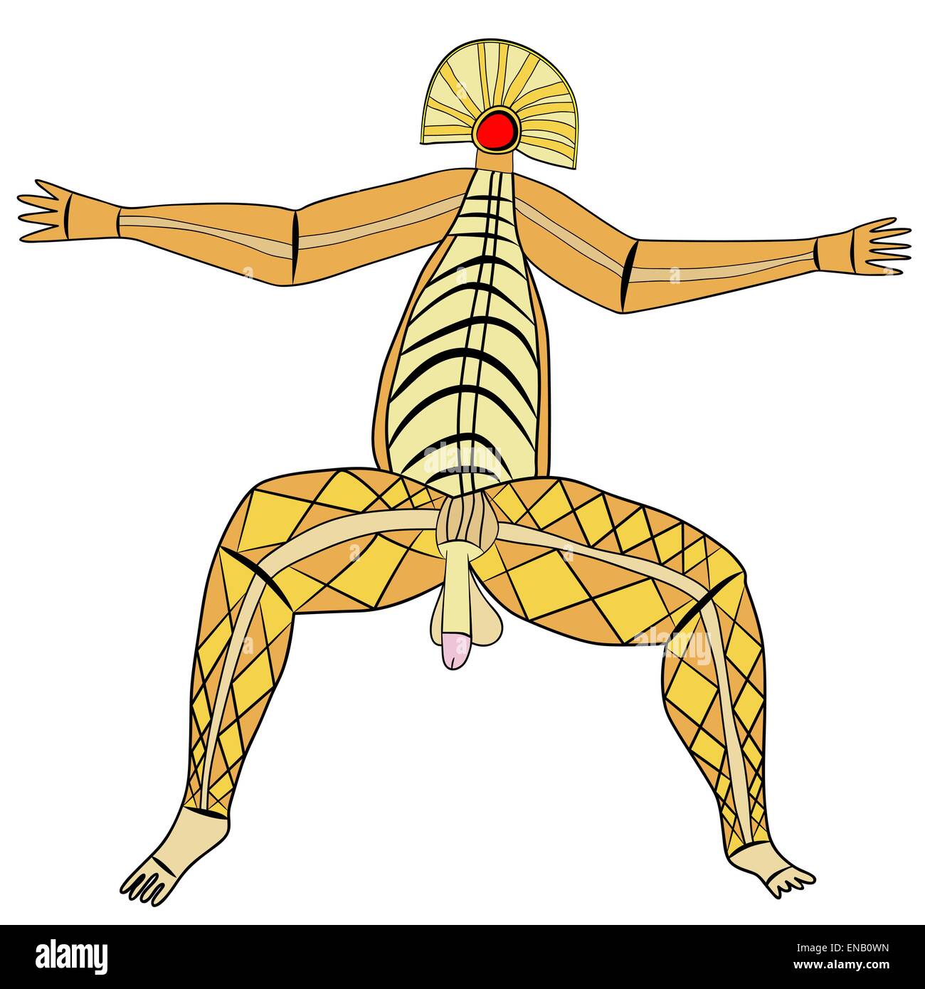 Primitive figures looks like cave painting - primitive art - deity of ...